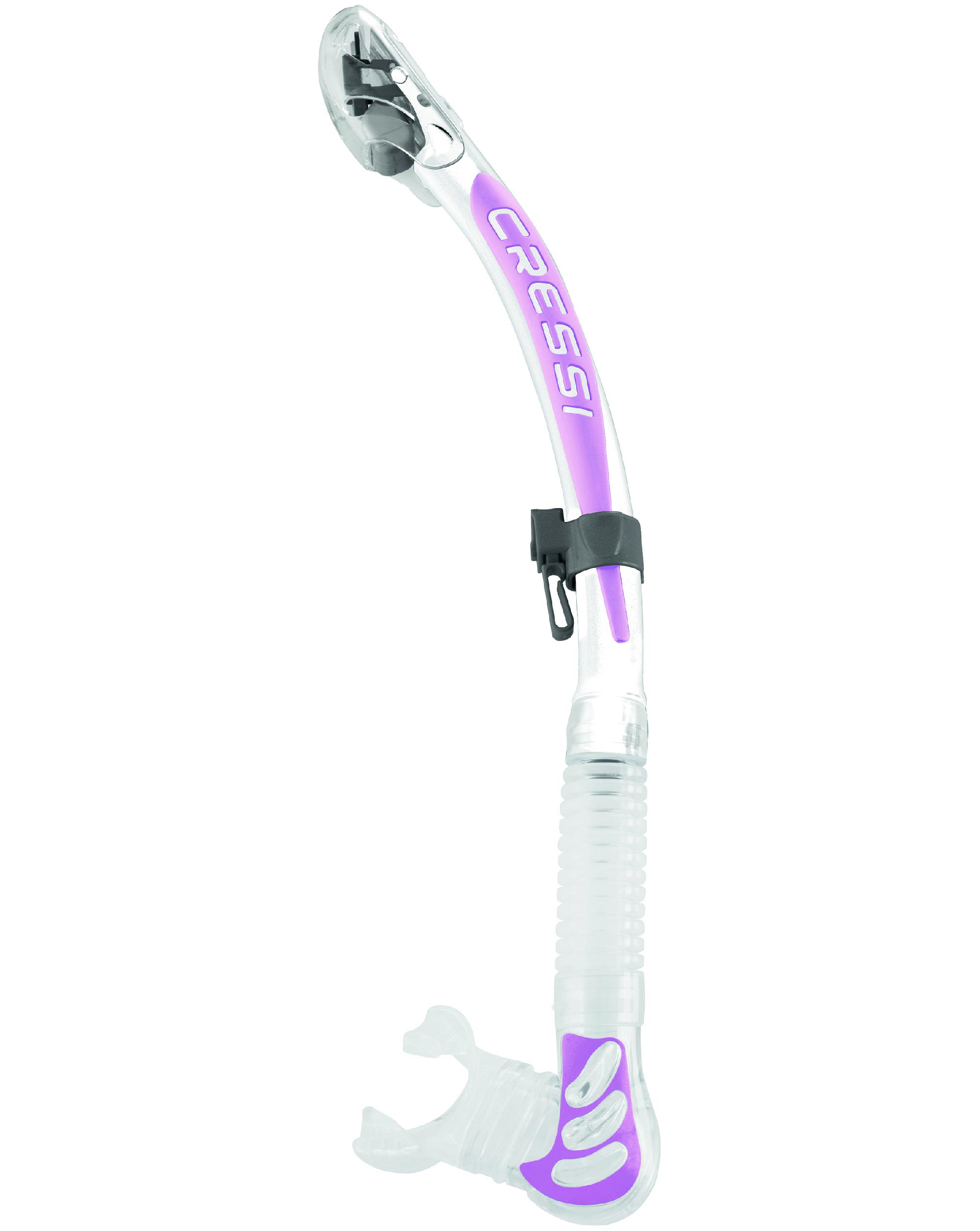 Tubo Cressi Alpha Ultra Dry Blanco-Lila