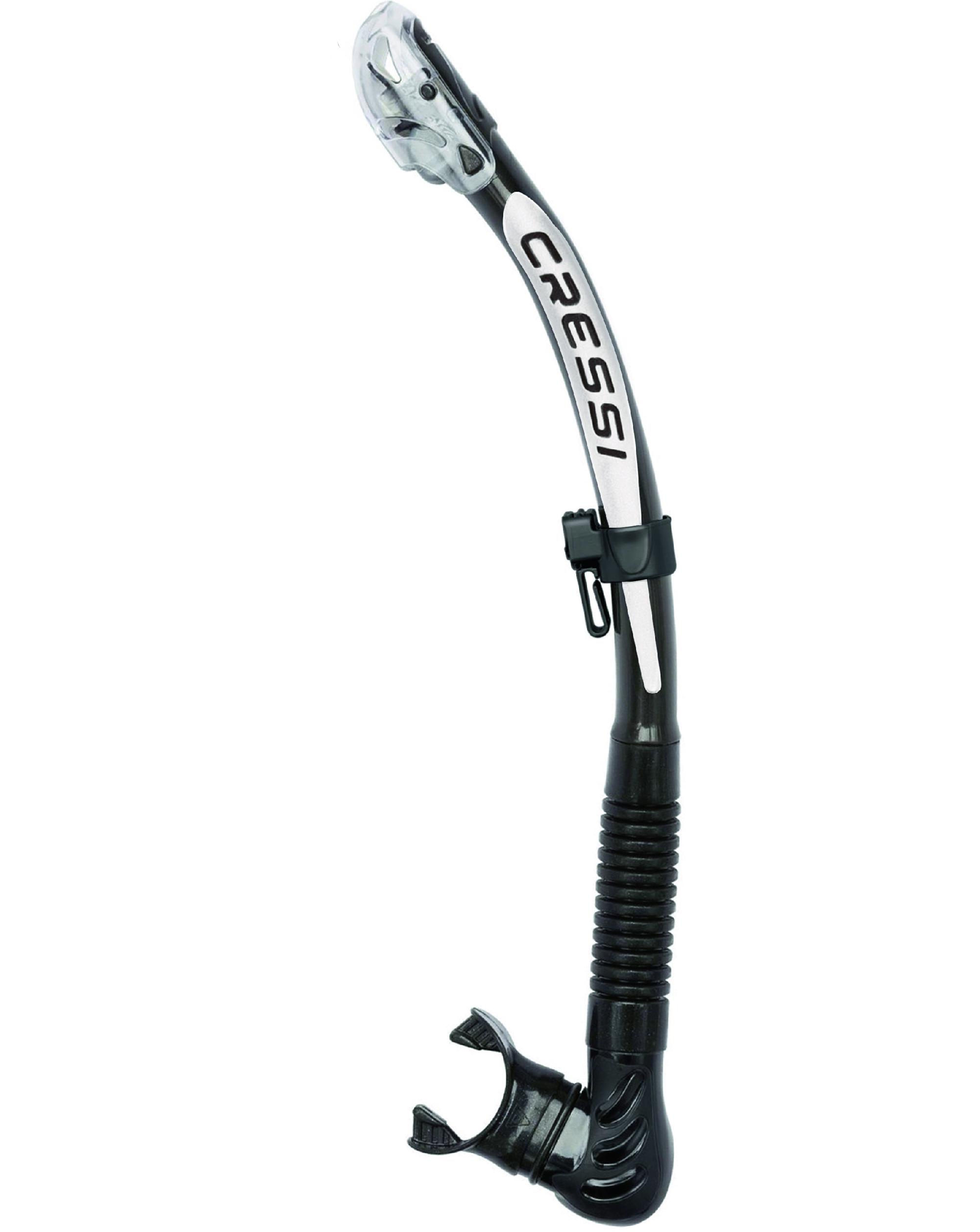 Tubo Cressi Alpha Ultra Dry Dark-Negro-blanco