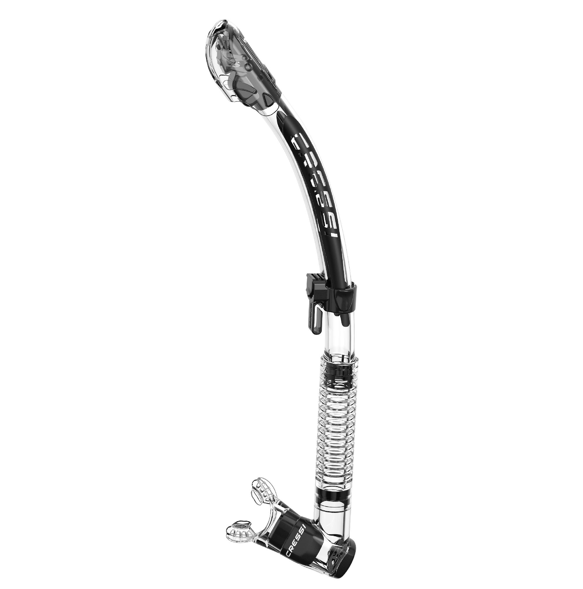 Tubo Cressi Itaca Ultra Dry Transp.-negro