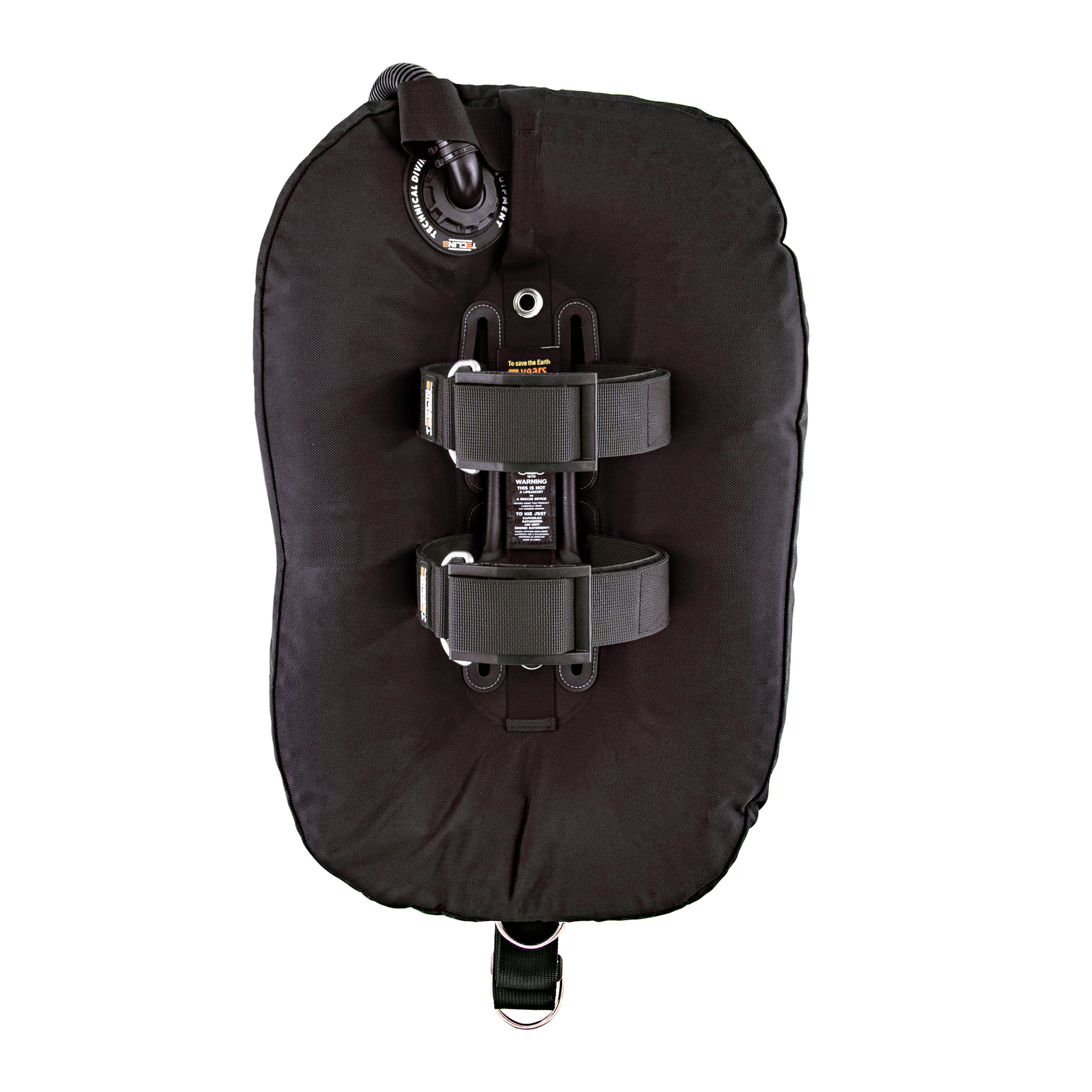 Tecline Donut 15 Comfort T12009: vista posterior del ala y las cinchas